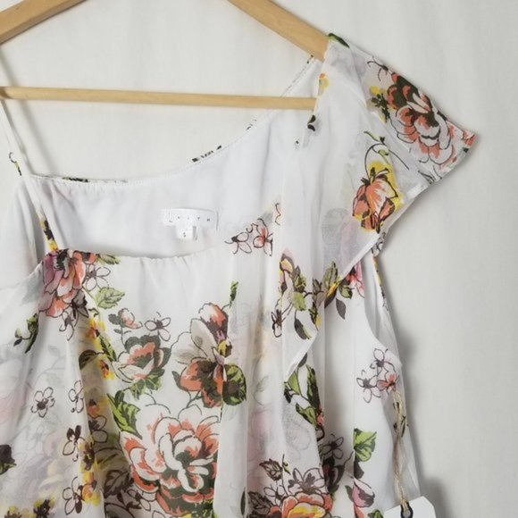 NWT Leith floral off the shoulder top size Small (143) - Picture 3 of 8